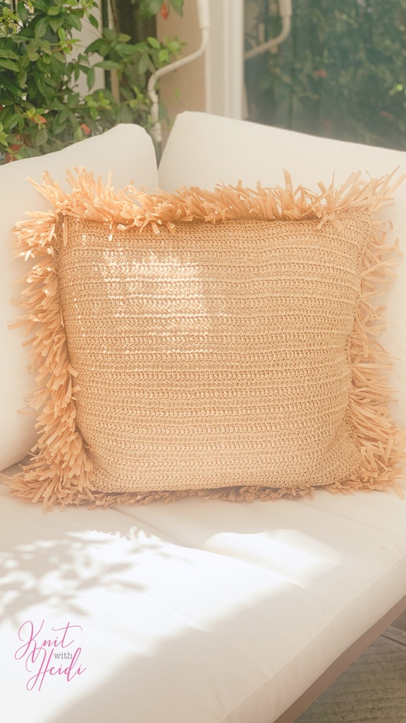 Leone Crocheted Pillow Cover